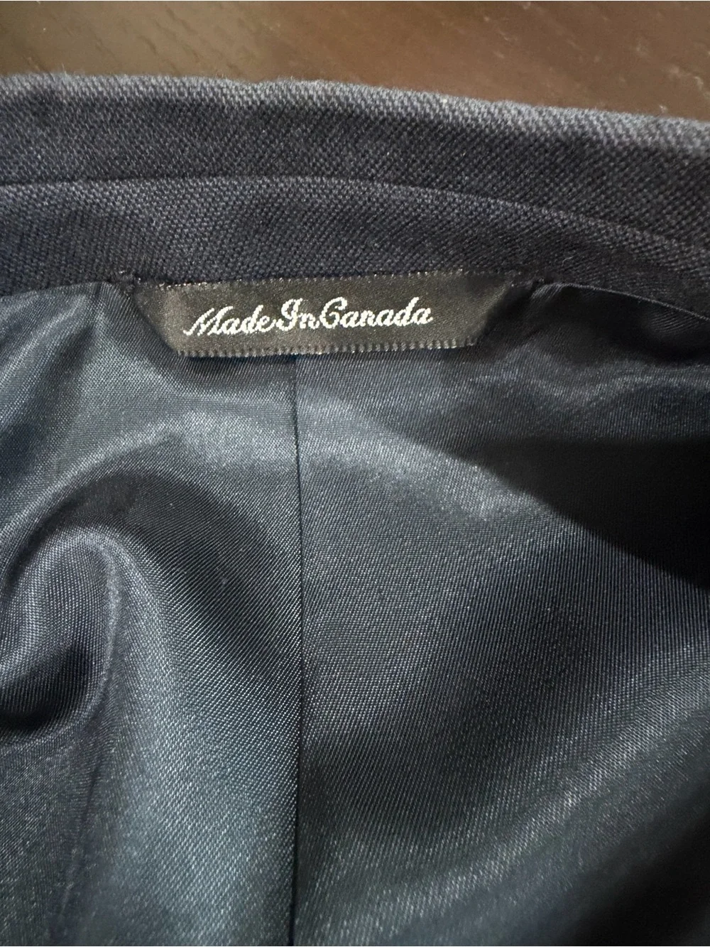 Alan Flusser Saks Fifth Avenue Suit Men 100% Wool Made in Canada Blue